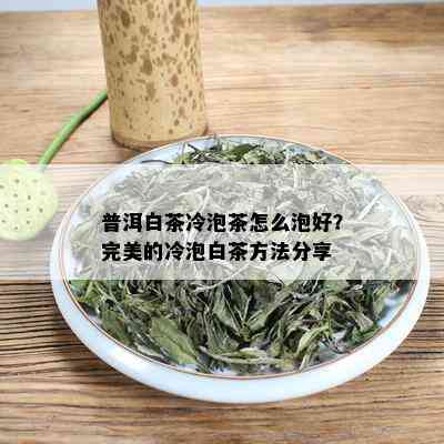 普洱白茶冷泡茶怎么泡好？完美的冷泡白茶方法分享