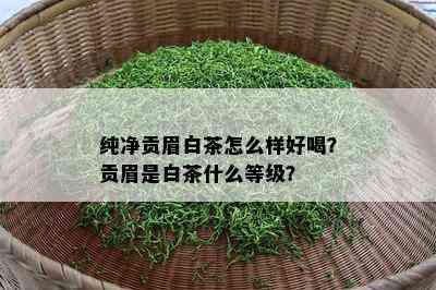 纯净贡眉白茶怎么样好喝？贡眉是白茶什么等级？