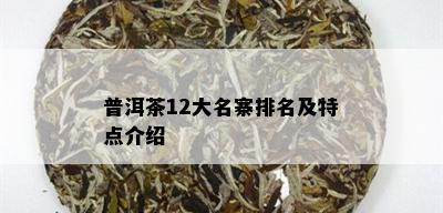 普洱茶12大名寨排名及特点介绍