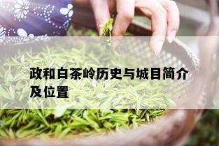 政和白茶岭历史与城目简介及位置