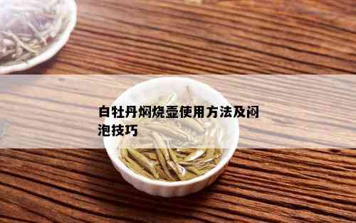 白牡丹焖烧壶使用方法及闷泡技巧