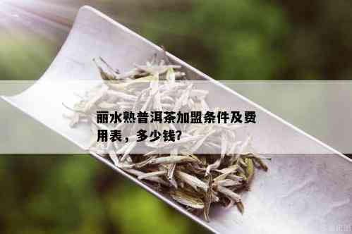 丽水熟普洱茶加盟条件及费用表，多少钱？