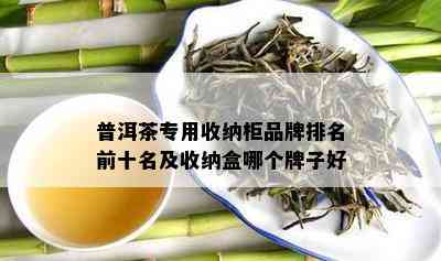 普洱茶专用收纳柜品牌排名前十名及收纳盒哪个牌子好