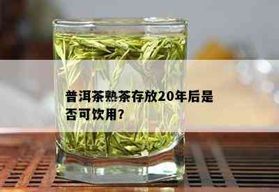 普洱茶熟茶存放20年后是否可饮用？