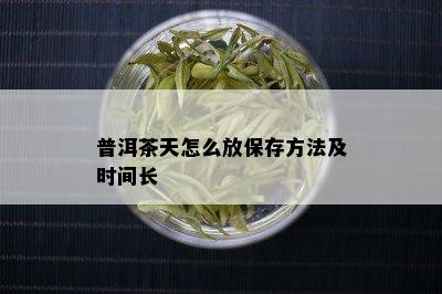 普洱茶天怎么放保存方法及时间长