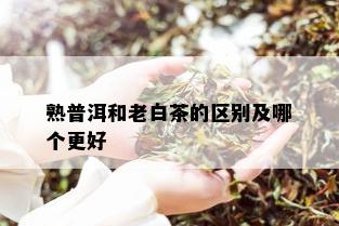 熟普洱和老白茶的区别及哪个更好