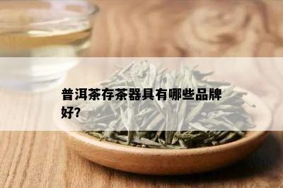 普洱茶存茶器具有哪些品牌好？