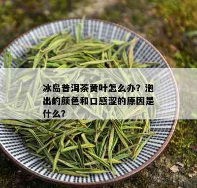 冰岛普洱茶黄叶怎么办？泡出的颜色和口感涩的原因是什么？