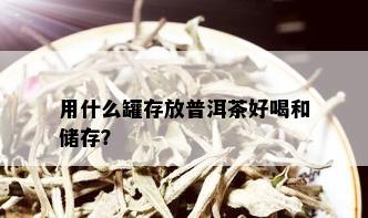 用什么罐存放普洱茶好喝和储存？