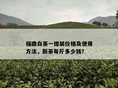 福鼎白茶一提装价格及使用方法，新茶每斤多少钱？