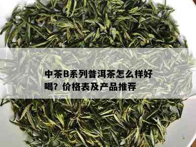 中茶B系列普洱茶怎么样好喝？价格表及产品推荐