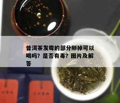 普洱茶发霉的部分掰掉可以喝吗？是否有？图片及解答