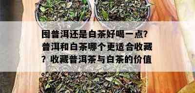 囤普洱还是白茶好喝一点？普洱和白茶哪个更适合收藏？收藏普洱茶与白茶的价值。