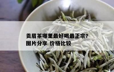 贡眉茶哪里更好喝最正宗？图片分享 价格比较