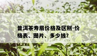 普洱茶寿眉价格及区别-价格表、图片、多少钱？