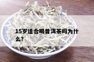 15岁适合喝普洱茶吗为什么？