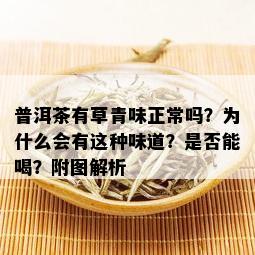 普洱茶有草青味正常吗？为什么会有这种味道？是否能喝？附图解析