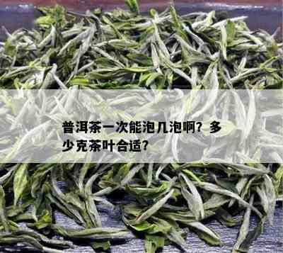 普洱茶一次能泡几泡啊？多少克茶叶合适？