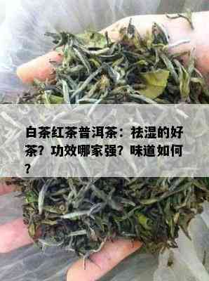 白茶红茶普洱茶：祛湿的好茶？功效哪家强？味道如何？