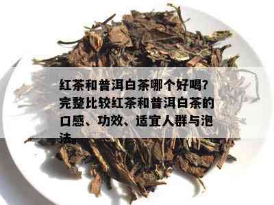 红茶和普洱白茶哪个好喝？完整比较红茶和普洱白茶的口感、功效、适宜人群与泡法。