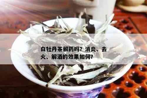 白牡丹茶解吗？消炎、去火、解的效果如何？