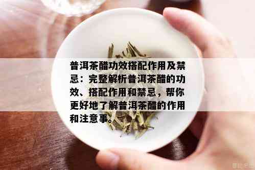 普洱茶醋功效搭配作用及禁忌：完整解析普洱茶醋的功效、搭配作用和禁忌，帮你更好地了解普洱茶醋的作用和注意事。