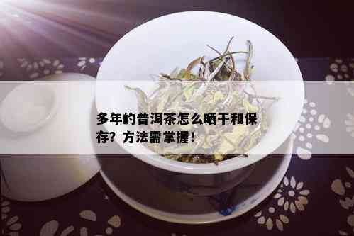 多年的普洱茶怎么晒干和保存？方法需掌握！