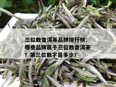 三位数普洱茶品牌排行榜：哪些品牌属于三位数普洱茶？第三位数字是多少？