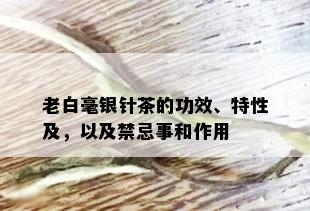 老白毫银针茶的功效、特性及，以及禁忌事和作用