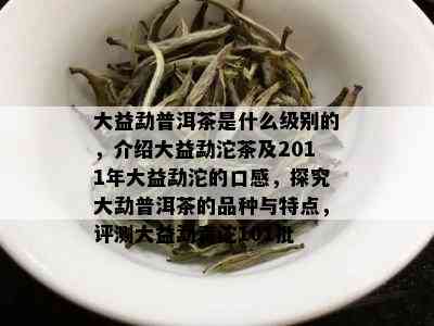 大益勐普洱茶是什么级别的，介绍大益勐沱茶及2011年大益勐沱的口感，探究大勐普洱茶的品种与特点，评测大益勐青沱101批