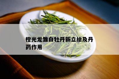 橙光龙雏白牡丹新立绘及丹作用