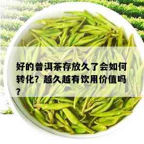 好的普洱茶存放久了会如何转化？越久越有饮用价值吗？