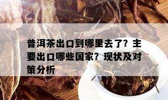 普洱茶出口到哪里去了？主要出口哪些国家？现状及对策分析