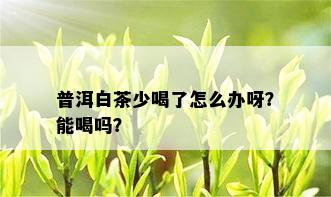 普洱白茶少喝了怎么办呀？能喝吗？