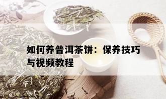 如何养普洱茶饼：保养技巧与视频教程