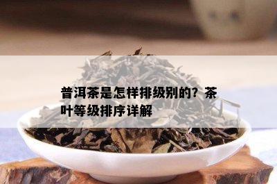 普洱茶是怎样排级别的？茶叶等级排序详解