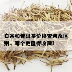 白茶和普洱茶价格查询及区别，哪个更值得收藏？