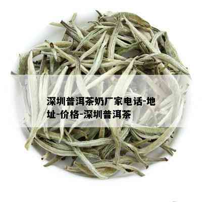 深圳普洱茶奶厂家电话-地址-价格-深圳普洱茶