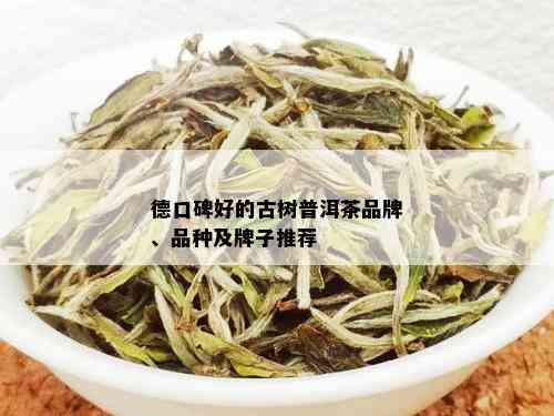 德口碑好的古树普洱茶品牌、品种及牌子推荐