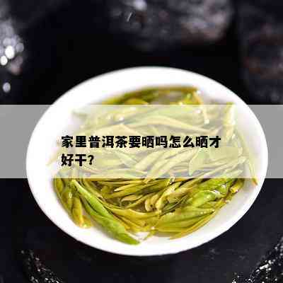 家里普洱茶要晒吗怎么晒才好干？