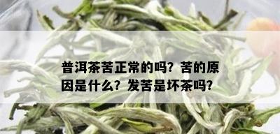 普洱茶苦正常的吗？苦的原因是什么？发苦是坏茶吗？