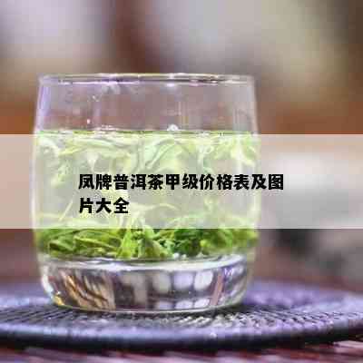 凤牌普洱茶甲级价格表及图片大全