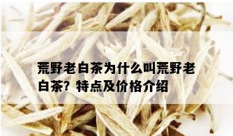 荒野老白茶为什么叫荒野老白茶？特点及价格介绍