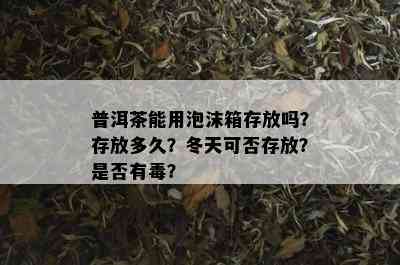 普洱茶能用泡沫箱存放吗？存放多久？冬天可否存放？是否有？