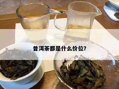 普洱茶都是什么价位？