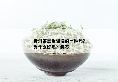 普洱茶是金骏眉的一种吗？为什么好喝？解答