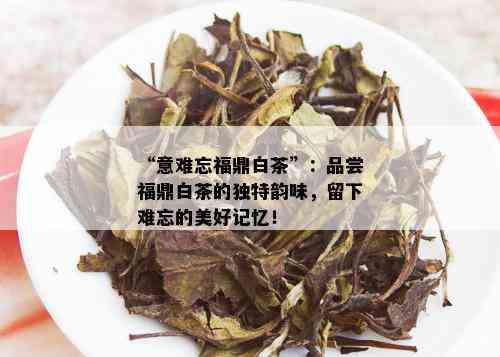 “意难忘福鼎白茶”：品尝福鼎白茶的独特韵味，留下难忘的美好记忆！