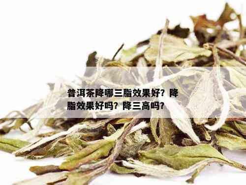 普洱茶降哪三脂效果好？降脂效果好吗？降三高吗？