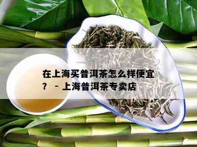 在上海买普洱茶怎么样便宜？ - 上海普洱茶专卖店