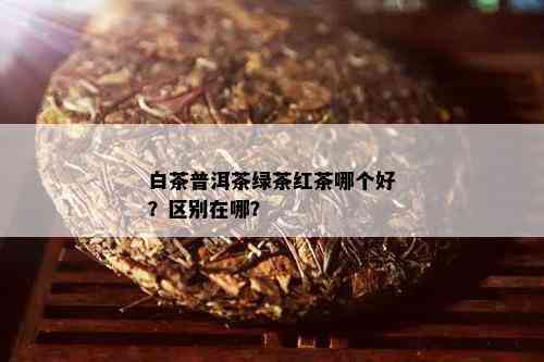 白茶普洱茶绿茶红茶哪个好？区别在哪？